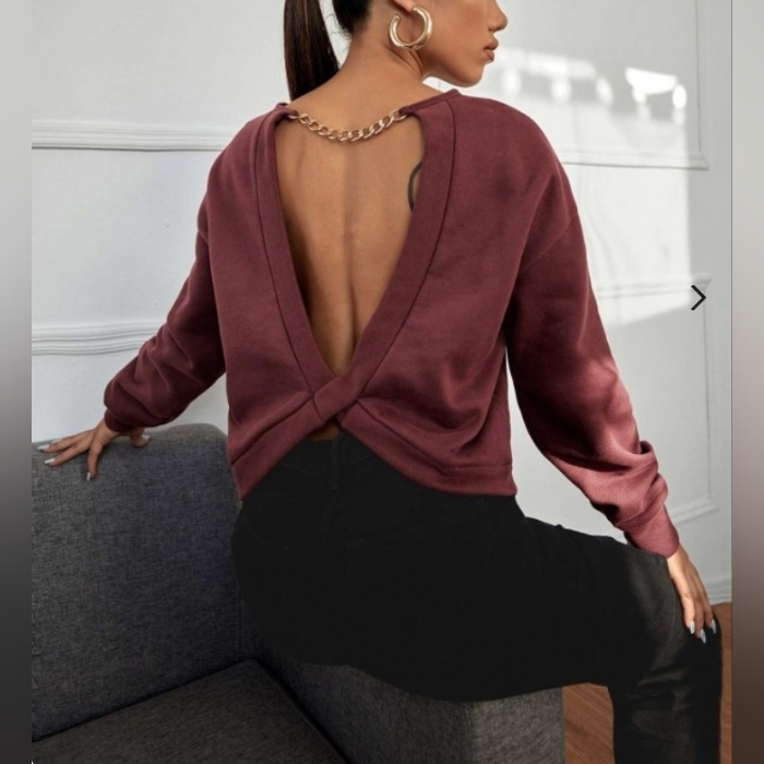 Chained Backless Top
